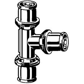 Viega Sanfix P T-Stück 303495 20 mm, mit SC-Contur, Rotguss