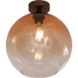 QAZQA Sandra 1-flammig kugelförmig braun Glas