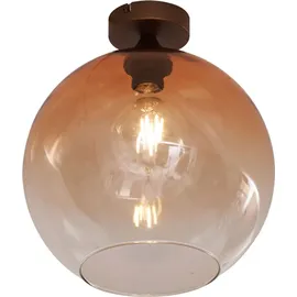 QAZQA Sandra 1-flammig kugelförmig braun Glas