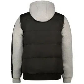 Lonsdale Dowpot Jacke - Black / Marl Grey / White - M