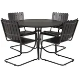 Venture Home Holmsund Dining Black Table Set