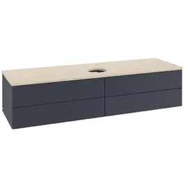 Villeroy & Boch Antao Waschbeckenunterschrank K25_5 1600x360x500mm K25153HG mit Struktur FK/AP: HG/3