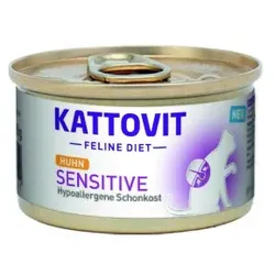 KATTOVIT Feline Diet Nassfutter Katze Sensitive Adult 10x85 g Huhn