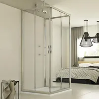 Idralite Evolution Trio Duschkabine mit Schiebetür 80 x 80 cm H198 ESG-Klarglas