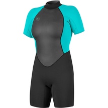 O'Neill Wetsuits Reactor Ii 2mm Back Zip Spring Wetsuit Neoprenanzug, Black/Light AQU, 12