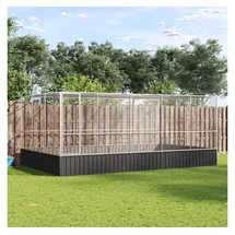 vidaXL Voliere mit Erweiterung 518 x 307 x 212 cm silber