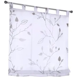 Kutti Raffrollo HEINE HOME Gr. 3, grau (sanftes weiß, taupe), B:80cm H:140cm, Raffrollos
