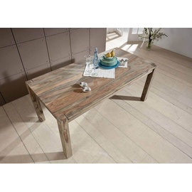 Massivmoebel24 Esstisch Sheesham 140x90x76 grau geölt nature grey 503