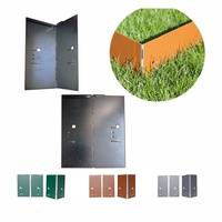 Green-split Beetbegrenzung Alu/Zink Ecke für Rasenkanten Metall 13.5cm Rasenkanten braun