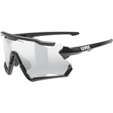Uvex sportstyle 228 V - Sportbrille für Damen und Herren - selbsttönend - beschlagfrei - black matt/silver - one size