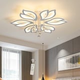 Oninio Dimmbare Moderne Deckenleuchte 50W LED-Blumen-Deckenlampe Deckenlampe Dimmbar Wohnzimmer mit Fernbedienun ideal für Küche Schlafzimmer Wohnzimmer