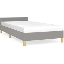vidaXL Bettgestell 100 x 200 cm Hellgrau