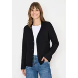 Cecil Cardigan mit Knopfleiste Schwarz XXL