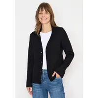 Cecil Cardigan mit Knopfleiste Schwarz XXL
