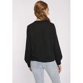 HaILY’S Sweatjacke "LS P JK Ke44ndra", Damen, Gr. XS, schwarz, Sweatware, Obermaterial: 98% Polyester, 2% Elasthan, unifarben, regular fit normal, Rundhals, Sweatjacken Sweatjacke