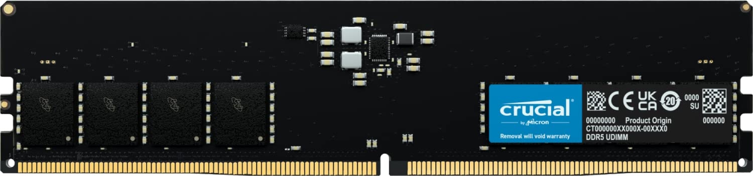 Crucial RAM 8GB DDR5 5200MHz (oder 4800MHz) Desktop Arbeitsspeicher CT8G52C42U5