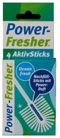 Duftstäbchen Powerfresher Nachfüllpackung, Ocean fresh, Verbesserte Hygiene durch das Duft-Reinigungsmittel, 4 Sticks - Nachfüllpackung