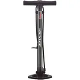 Dunlop Fahrradpumpe mit Doppelventil für Dunlop, Presta und Schrader - 12 Bar, schwarz