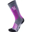 UYN Ski All Mountain Socks Lady Damen-Funktionssocken Grey Purple - grau - 35/36