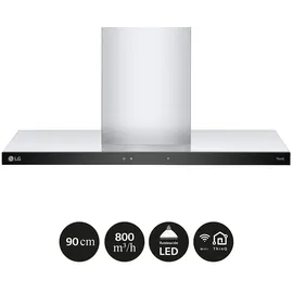 LG HCEZ3626S Dunstabzugshaube 90 cm Schwarz/Silber