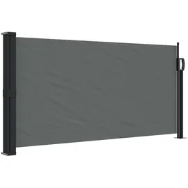 vidaXL Seitenmarkise Ausziehbar 100 x 300 cm Schwarz Polyester
