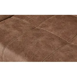 bobb Big Sofa Lederoptik - elektr. Sitztiefenverstellung Caro ¦ braun ¦ Maße (cm): B: 302 H: 68 T: 136.0
