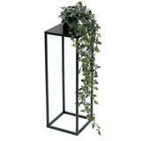 DanDiBo Ambiente DanDiBo Blumenhocker Metall Schwarz Eckig 50 cm Blumenständer Beistelltisch 96315 s Blumensäule Modern Pflanzenständer Pflanzenhocker