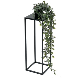 DanDiBo Ambiente DanDiBo Blumenhocker Metall Schwarz Eckig 50 cm Blumenständer Beistelltisch 96315 s Blumensäule Modern Pflanzenständer Pflanzenhocker