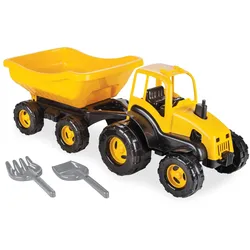 Kinder Traktor, Bauernhof Spielzeug, Traktor mit Anhänger, Spielzeugtraktor für Kinder ab 3 Jahre
