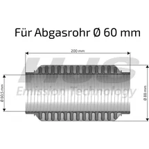 HJS 83 00 8448 Flexrohr, Abgasanlage