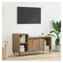 vidaXL Artisan-Eiche TV-Schränk 100 x 35 x 55 cm Braun Holzwerkstoff