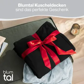 Blumtal Kuscheldecke 220 x 240 cm Schwarz