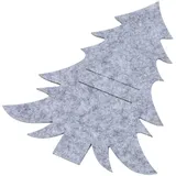 Hi Haushalt International Bestecktasche 4er Set aus Filz im Tannendesign 54760