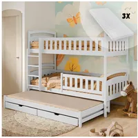 Kids Collective Hochbett 90x200 Etagenbett Kinderbett Jugendbett Stockbett 3
