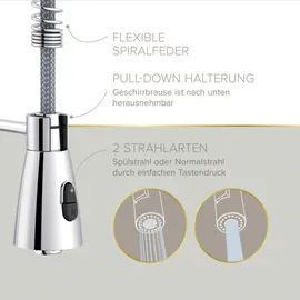 Lenz Kalani Spültischarmatur Chrom