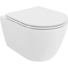 Mexen Carmen WC-Schüssel mit WC-Sitz Weiß glänzend