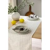 Schöner Wohnen Tischläufer "Check", sand, B:150cm L:40cm, Baumwolle, SCHÖNER WOHNEN-KOLLEKTION, Tischdecken, aus reiner, sanforisierter Baumwolle