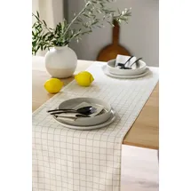 Schöner Wohnen Tischläufer "Check", sand, B:150cm L:40cm, Baumwolle, SCHÖNER WOHNEN-KOLLEKTION, Tischdecken, aus reiner, sanforisierter Baumwolle