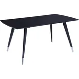 Beliani Esstisch, Schwarz 160 x 90 cm