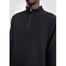QS T-Shirt in Rippstruktur | schwarz - XXL