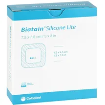 Biatain Silicone Lite Schaumverband 7,5 x 7,5 cm 10 St.