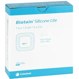 Biatain Silicone Lite Schaumverband 7,5 x 7,5 cm 10 St.