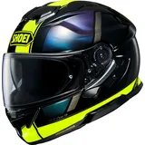 Shoei GT-Air 3 Scenario, Integralhelm - Schwarz/Neon-Gelb/Lila/Grün - XL