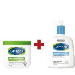 Cetaphil Feuchtigkeitscreme + Cetaphil Reinigungslotion