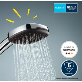Grohe Vitalio Comfort 110 Chrom Eckig 3 Strahlarten Quickfix