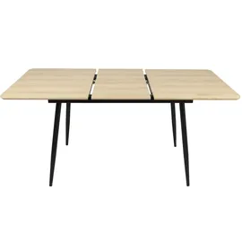 home collective Esstisch ausziehbar 120-160 x 75 x 80 cm Eiche hell