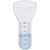 Spetebo Regenmesser Ersatzglas XXL mit Skala - 17 x 8 cm - Niederschlagsmesser für Wetterstation - Wassermengenmesser Zylinder Messglas Ersatz Glaszylinder Wetterstationzubehör