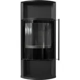 Kratki Kaminofen aus Stahl | 8 kW schwarz Verkleidung | Schwarz