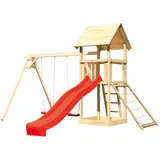 Karibu Kinderspielturm Lotti Rot