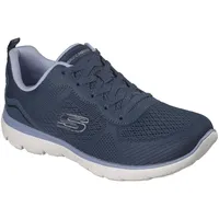 Skechers SUMMITS Sneaker Schnürschuh, Freizeitschuh, Halbschuh mit Memory Foam blau 35 EU